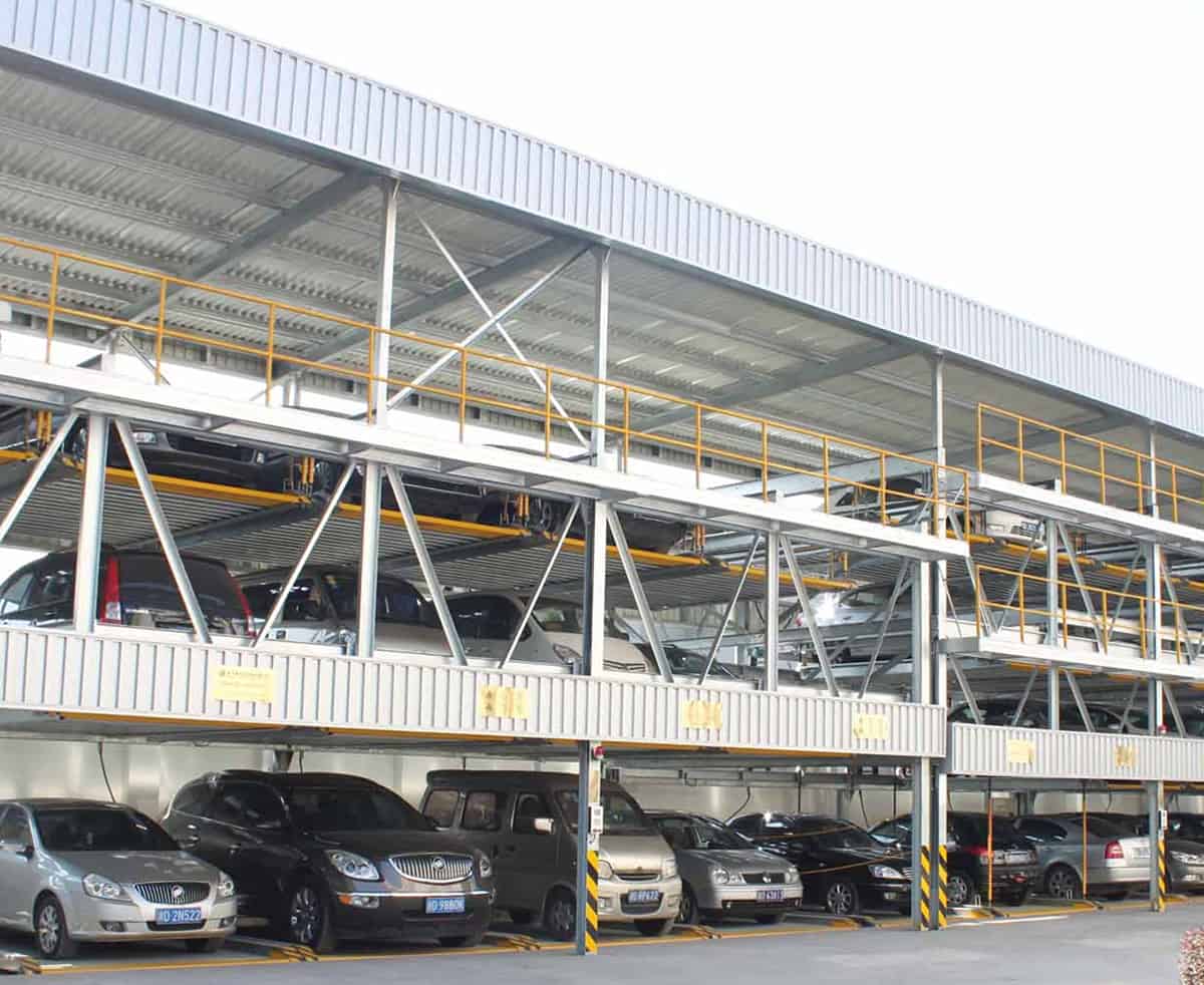 PSH4-D2負(fù)二正二地坑四層升降橫移立體車庫